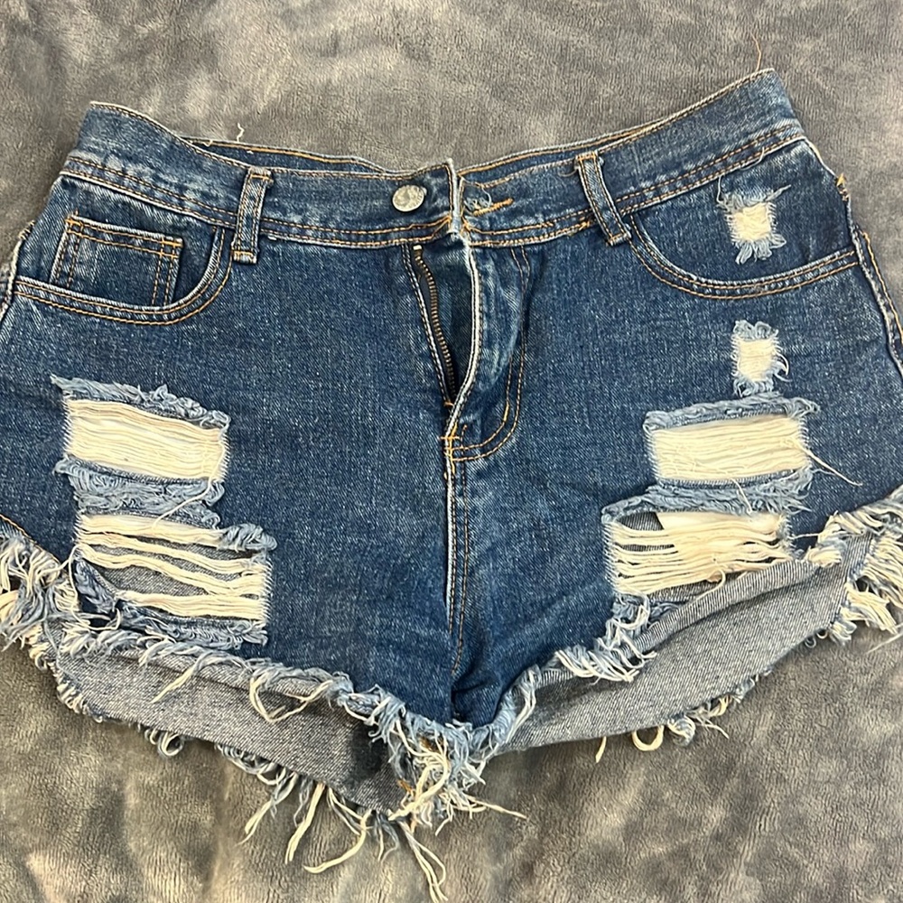 Denim shorts